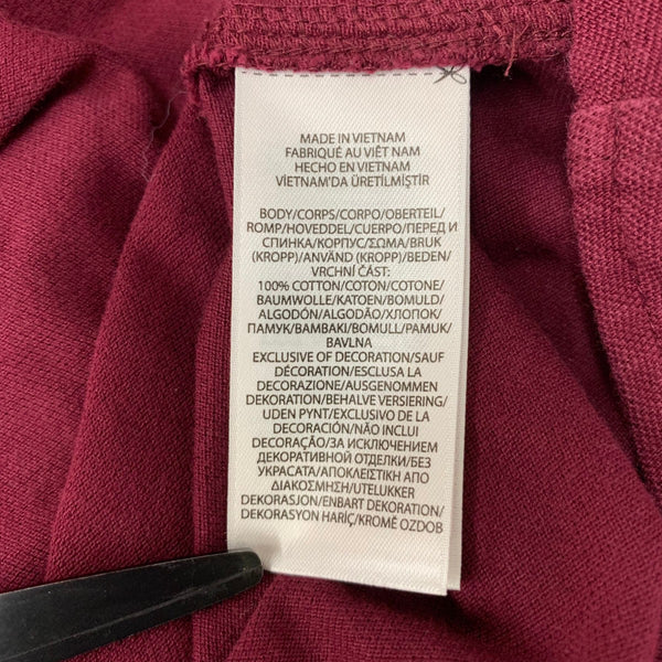 ラルフローレン POLO RALPH LAUREN バーガンディ シャツワンピース ワンピース レッド 201LT-419