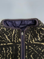 パタゴニア PATAGONIA 90s 95年製 Vintage ヴィンテージ USA製 マリ柄 コンドル リバーシブル グリセードジャケット フリース ボア プルオーバー 29361 XL ジャケット ネイビー LLサイズ 101MT-4739