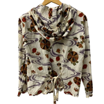 カネコイサオ kaneko isao ワンダフルワールド 流水柄 フード付き シャツ 長袖シャツ ホワイト 201LT-429