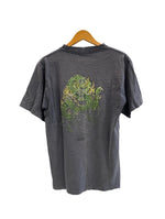 ステューシー STUSSY 90s 90's OLD STUSSY 紺タグ USA製 ドラゴン プリントTシャツ シングルステッチ サンフェード 鬼フェード 紺 Tシャツ ネイビー Lサイズ 101MT-5323