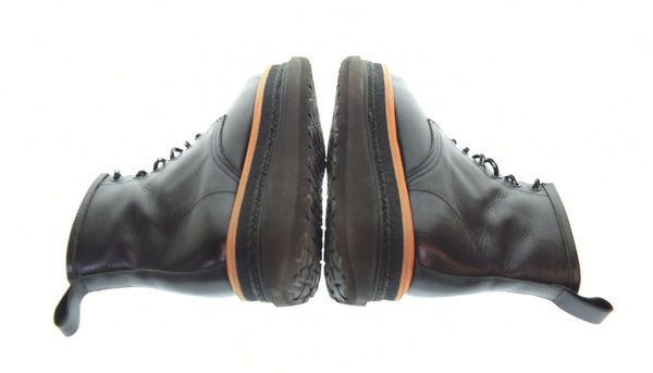 サカイ sacai Vibram ライトソール プラットフォーム レースアップブーツ 厚底 黒 メンズ靴 ブーツ その他 ブラック 40 25cm 103S-1046