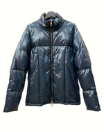 ダンヒル Dunhill DOWN JACKET ダウン ジャケット ジップアップ パファー ブルゾン アウター アウトドア 紺 18FH157N34020MR ジャケット 無地 ネイビー Mサイズ 104MT-806