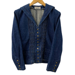 ピンクハウス PINK HOUSE デニムジャケット セーラーカラー ジャケット ブルー 201LT-431