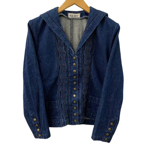 ピンクハウス PINK HOUSE デニムジャケット セーラーカラー ジャケット ブルー 201LT-431
