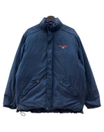 ラルフローレン RalphLauren POLO SPORT 90s REVERSIBLE DOWN PUFFER JACKET リバーシブル ダウン パファー ジャケット ジップアップ アウター 青 紺 ジャケット ロゴ ネイビー Mサイズ 104MT-2143