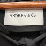 アンドレアアンドコー ANDREA&CO. 2RACES PEARL RIBBON DRESS yk23f10 ワンピース ブラック フリーサイズ 201LT-412