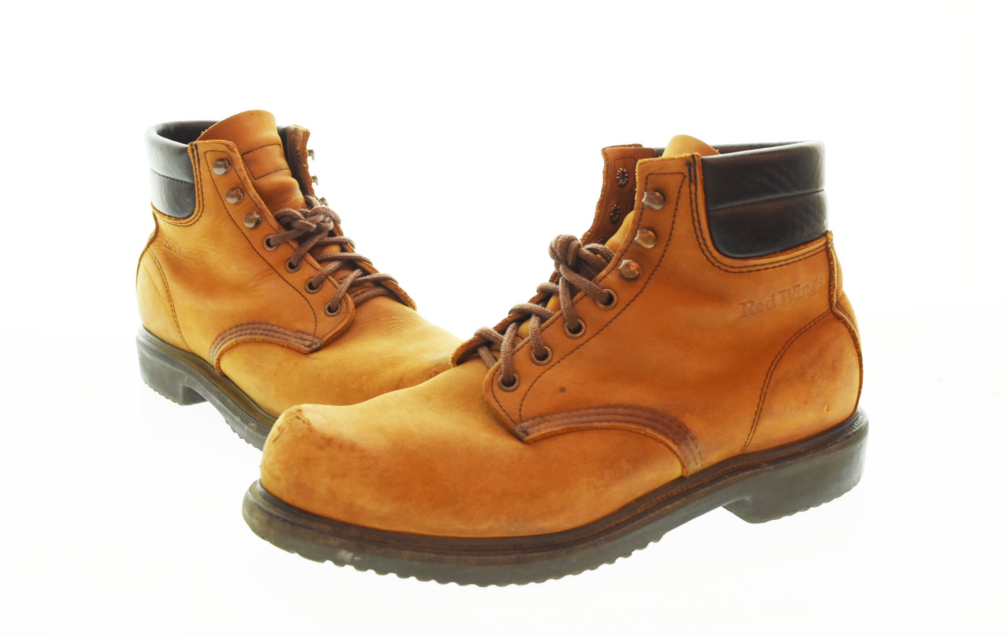 RED WING 訳あり品ワークブーツ 9 (US) ブラウン 9 ファッション RED WING ワークブーツ 9 (USA) ブラウン