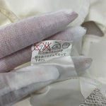 カネコイサオ kaneko isao ワンダフルワールド リボン ブラウス フリル パールボタン 半袖シャツ ホワイト 201LT-434