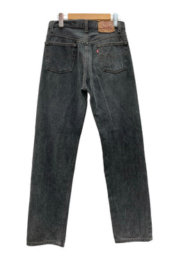 リーバイス Levi's 90s 90年代 501 先染め ブラック ジーンズ ジーパン USA製 ボタン裏544 無地 デニム ブラック W30 L34 104MB-294