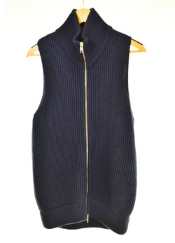 メゾンマルジェラ Maison Margiela  2009AW マルタンマルジェラ ここのえ期 ドライバーズニットベスト ベスト ネイビー 103MT-2898