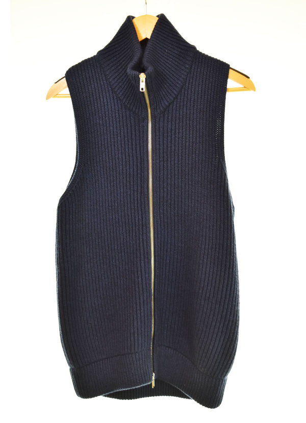 メゾンマルジェラ Maison Margiela  2009AW マルタンマルジェラ ここのえ期 ドライバーズニットベスト ベスト ネイビー 103MT-2898