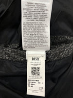 ディーゼル DIESEL W-STEP-MON JACKET 中綿 ジャケット モノグラム パフ パテッド グラデーション 黒 A08150 ジャケット ロゴ ブラック Lサイズ 104MT-860