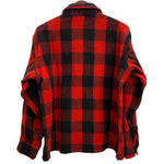 【曜日割引対象外】 エルエルビーン L.L.Bean 50's 筆記体黒タグ チェック柄 ウールジャケット 長袖シャツ レッド 201MT-4232 VB