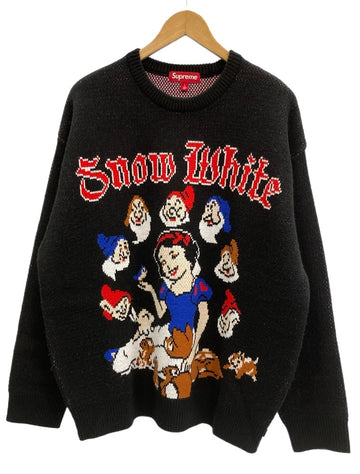 シュプリーム SUPREME Snow White Sweater 白雪姫 七人の小人 黒 ニット セーター ブラック Lサイズ 101MT-3543