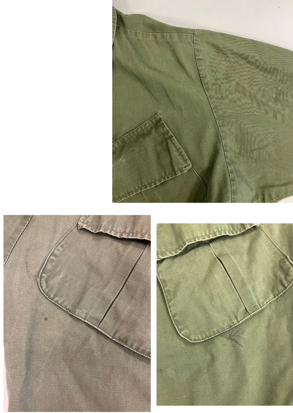 ミリタリー MILITARY 60's 60年代 US ARMY アメリカ軍 ジャングルファティーグ 5TH リップストップ VINTAGE ヴィンテージ DSA100-69-C-0505 MEDIUM-REGULAR ジャケット カーキ 101MT-4745
