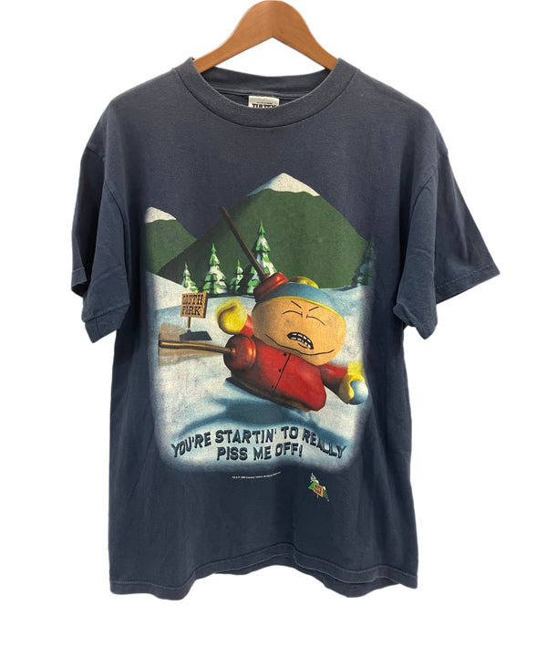 US US古着 90's 90年代 TULTEX SOUTH PARK x N64 cartman ©1999 サウスパーク vintage ヴィンテージ Tシャツ ネイビー Lサイズ 101MT-3857