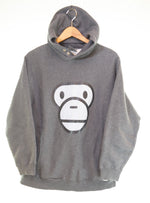 アベイシングエイプ A BATHING APE   MILO プリント パーカー スウェットシャツ パーカ グレー Lサイズ 103MT-3154