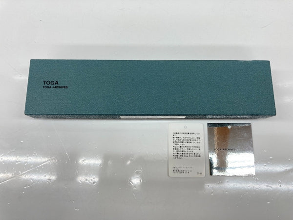 トーガ TOGA Double buckle bangle ダブル バックル バングル ウエスタン ブレスレッド 黒 銀 TZ31-AK922 メンズジュエリー バングル・ブレスレット 総柄 ブラック 104A-82