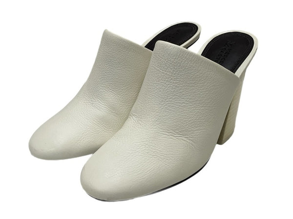 メルセデス カスティロ MERCEDES CASTILLO レザー ミュール レディース靴 サンダル サボ ホワイト 37 23.5cm 601sh-13