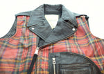 ラルフローレン RalphLauren Denim & Supply デニム アンド サプライ USED加工オールレザー ライダース バイカー ベスト 赤 7282544MCVT ベスト レッド Mサイズ 103MT-1706