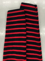 サンローラン Saint Laurent 15AW SHOULDER ZIP WOOL BORDER KNIT ショルダージップ ウール ボーダー ニット 長袖 エディ期 赤 黒 386419 Y1JC1 セーター ボーダー レッド XSサイズ 104MT-1071