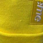 【中古】シュプリーム SUPREME ニューエラ クロス ボックス ロゴ ビーニー コラボ 帽子 メンズ帽子 ニット帽 黄色 201goods-662