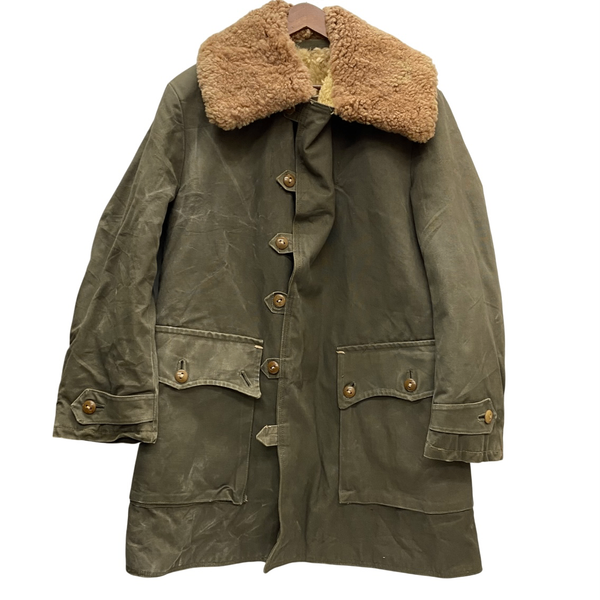 【曜日割引対象外】 ヴィンテージ vintage 40's スウェーデン軍 Ｍ-1909 ムートン パイロットコート ジャケット カーキ 201MT-3555 VB
