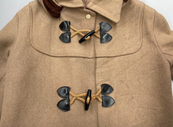 ヴィンテージ vintage 60s 60年代 Barometer ダッフルコート ウール LIGHTNING ZIP ライトニング ジッパー コート 無地 ベージュ 104MT-1935