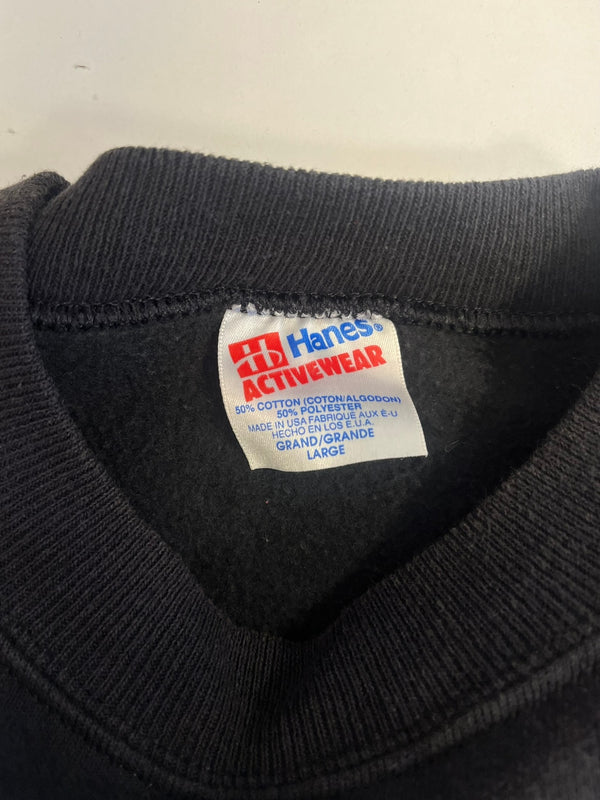 ヴィンテージ vintage 90'S 90年代 Hanes HISTORY OF ART アメリカ製 MADE IN USA アート スウェット ブラック Lサイズ 101MT-5420