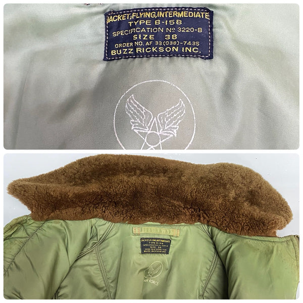 【曜日割引対象外】 バズリクソンズ Buzz Rickson’s B15-B ナイロン フライトジャケット M13505 M13506 ジャケット カーキ 38サイズ 201MT-4292 VB