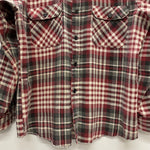 【曜日割引対象外】 ヴィンテージ vintage Sears 70's プリントネルチェックシャツ 長袖シャツ レッド 201MT-4675 VB