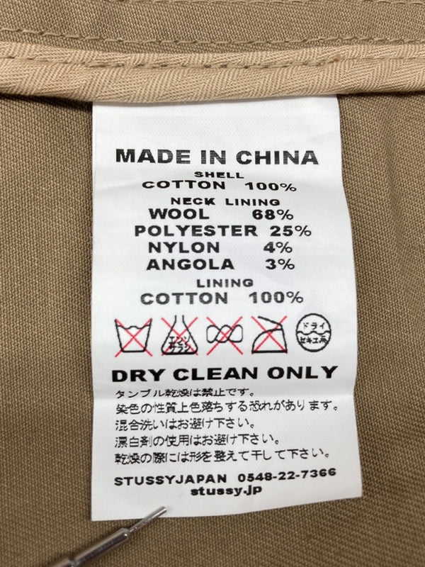 ステューシー STUSSY Tailored Jacket テーラード ジャケット フォーマル スーツ 茶 ジャケット 無地 ベージュ Lサイズ 104MT-1844