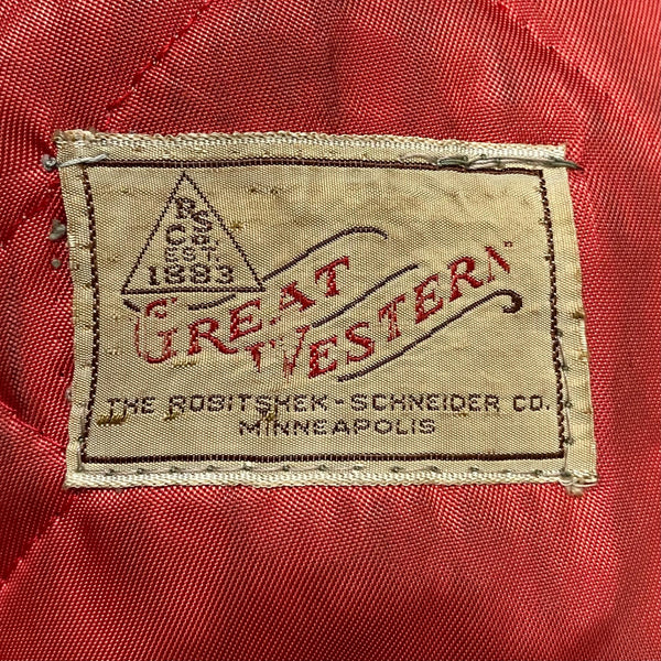 【曜日割引対象外】 ヴィンテージ vintage 50’s 50s 50年代 GREAT WESTREN ファラオジャケット 内タグ有 ジャケット グレー 201MT-3407 VB