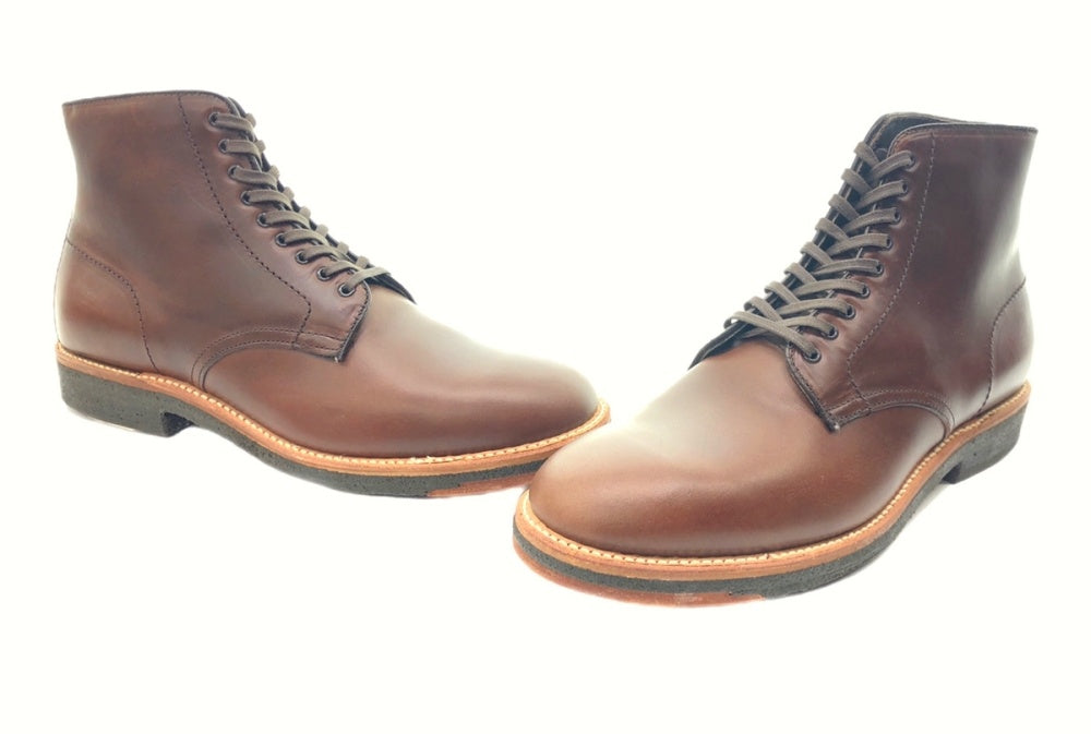 オールデン Alden MILITARY PLAIN TOE BOOT ミリタリー プレーン トゥ ブーツ MUSEUM ARK 別注 茶色  N5803 メンズ靴 ブーツ その他 ブラウン 9 1/2B/D 104-shoes134 | 古着通販のドンドンサガール