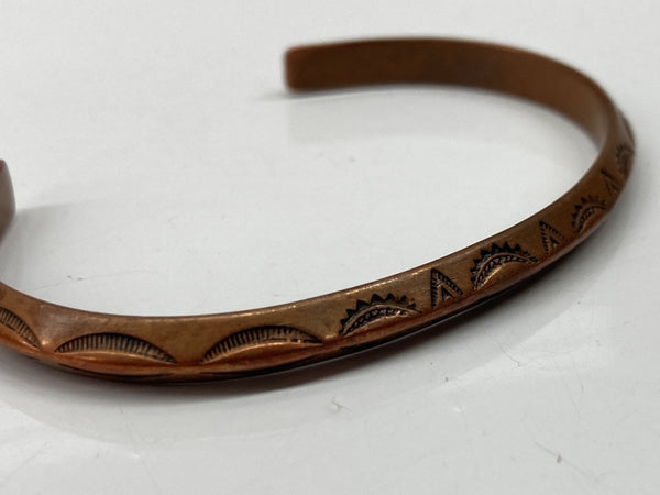 インディアンジュエリー Indian Jewelry Copper Bangle コッパー バングル Wheeler Manufacturing WM ブレスレッド メンズジュエリー バングル・ブレスレット 総柄 オレンジ 104A-76