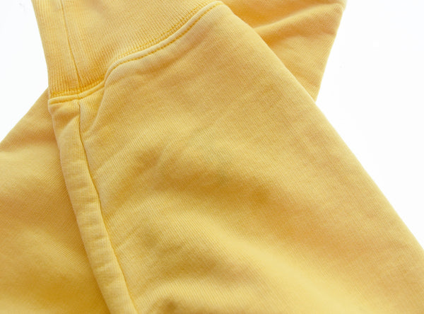 シュプリーム SUPREME 17SS Overdyed Hooded Sweatshirt オーバーダイ スウェットプルオーバーパーカー  パーカ イエロー Mサイズ 103MT-3338