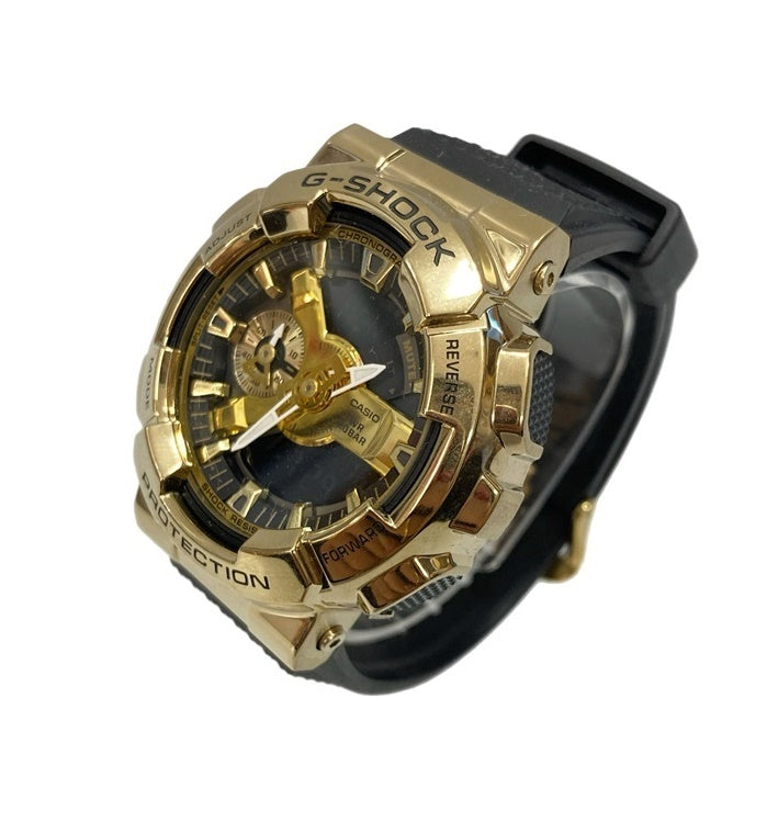 ジーショック G-SHOCK CASIO カシオ Metal Covered 黒 金色 GM-110G メンズ腕時計ゴールド 101watch-70  | 古着通販のドンドンサガール