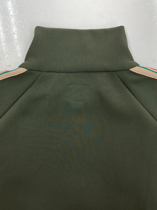 サスクワッチファブリックス Sasquatchfabrix. 23SS LACE TAPE TRACK JACKET レース テープ トラック ジャケット ジャージ 緑 23SS-CSS-001 ジャージ ライン カーキ Lサイズ 104MT-1609