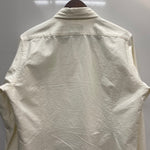 【曜日割引対象外】 ナイジェルケーボン Nigel Cabourn ブリティッシュオフィサーズシャツ 8046-00-10000 長袖シャツ ホワイト 50サイズ 201MT-4463 VB