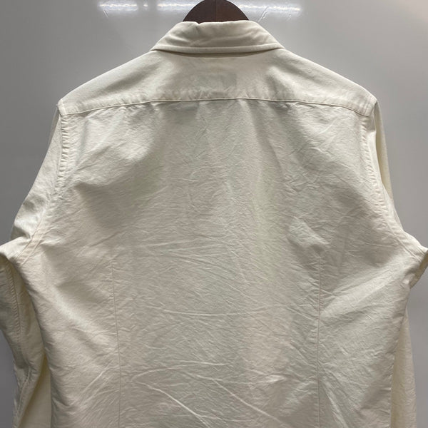 【曜日割引対象外】 ナイジェルケーボン Nigel Cabourn ブリティッシュオフィサーズシャツ 8046-00-10000 長袖シャツ ホワイト 50サイズ 201MT-4463 VB