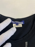 コムデギャルソン COMME des GARCONS JUNYA WATANABE MAN ジュンヤワタナベ  パッチワークチェック スタッズデコレーション 黒 WN-T002 Tシャツ ブラック Sサイズ 101MT-5035