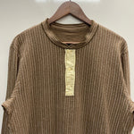 【曜日割引対象外】 ダブルアールエル RRL L/S STRIPE HENLEYNECK TSHIRTS 長袖カットソー ベージュ 201MT-3678 VB