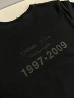 ナンバーナイン NUMBER (N)INE The Biginning 半袖カットソー プリントTシャツ 黒 サイズ2 Tシャツ ブラック 101MT-4162
