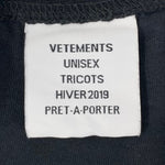 ヴェトモン VETEMENTS 18AW 星座シリーズ 獅子 LEO UAH19TR303 Tシャツ ブラック Mサイズ 201MT-4058