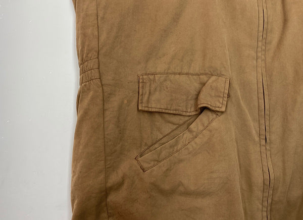 ラルフローレン RalphLauren 90s 90年代 ボアジャケット フライトジャケット ムートン シープスキン 茶 ジャケット 無地 ブラウン Lサイズ 104MT-2238