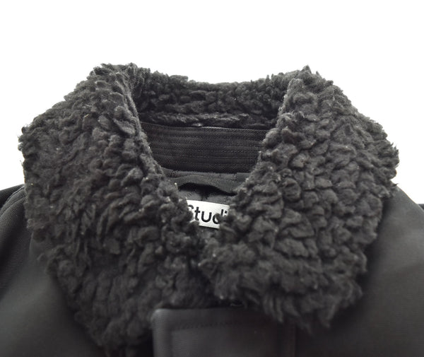 アクネストゥディオズ ACNE STUDIOS 23AW シアリング カラー ボンバー ジャケット FN-MN-OUTW000963 XS ジャケット ブラック 103MT-2261