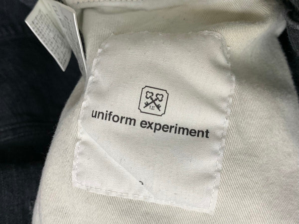 ユニフォームエクスペリメント uniform experiment  RIGID DENIM TAPERED PANTS パイソン カットオフ SOPH. UE-230016 ボトムスその他 ロゴ ブラック 2サイズ 201MB-574