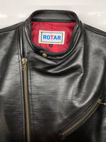 ローター ROTAR Neo RIDERS Semi Double ライダース セミ ダブル ダブルジップ バイカー レザー アウター 黒 rt1851006 ジャケット 無地 ブラック Mサイズ 104MT-1916