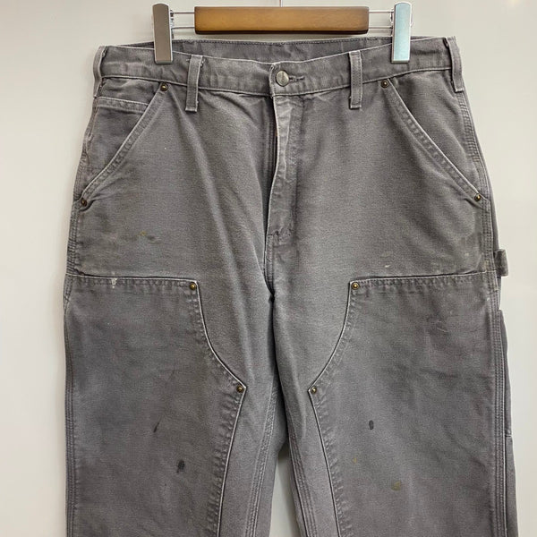 【曜日割引対象外】 カーハート Carhartt ダブルニー ダックパンツ カーゴパンツ グレー 33×32サイズ 201MB-1184 VB