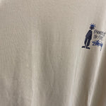 【曜日割引対象外】 ステューシー STUSSY 90's OLD STUSSY シャドーマン クラウン USA製 Tシャツ ベージュ XLサイズ 201MT-3945 VB
